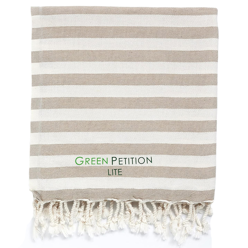 GREEN PETITION Mare Peshtemal Sand Beige 90x170 cm Havlu